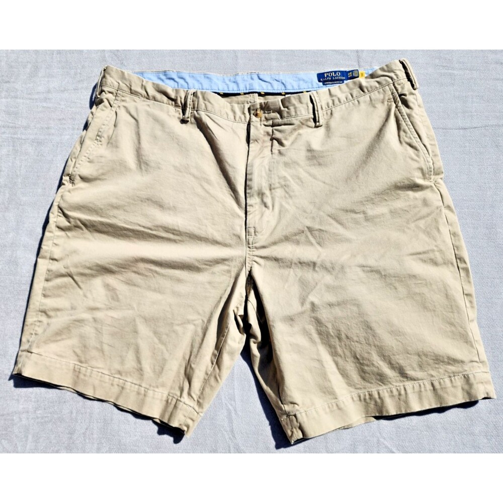 Polo Ralph Lauren Shorts Mens 44 Khaki Tan Stretch Classic Fit Chino 44B 44G